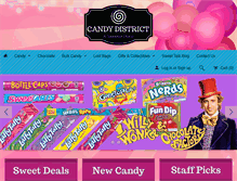 Tablet Screenshot of candydistrict.com